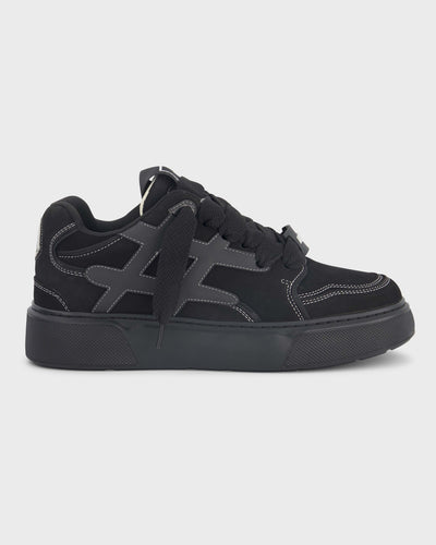 נעלי סניקרס שחורות גבוהות Ainker Backdoor Leather Suede Black