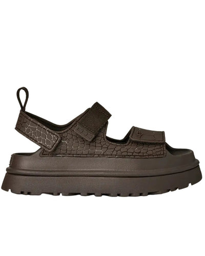 UGG GoldenGlow Embossed Dense Smoke סנדלי גולדנגלואו לנשים