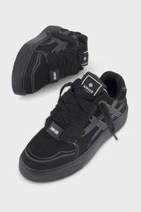 נעלי סניקרס שחורות גבוהות Ainker Backdoor Leather Suede Black