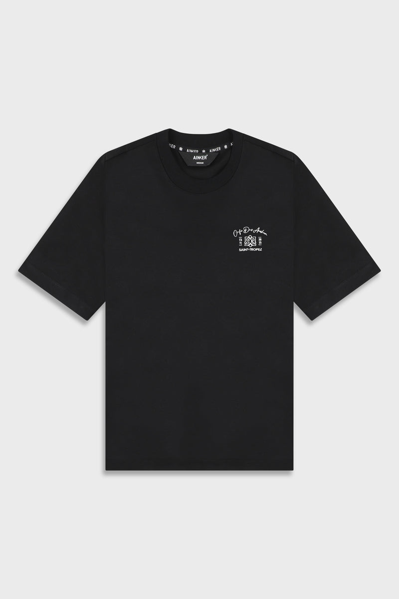 Mercerized 737 Black T-Shirt