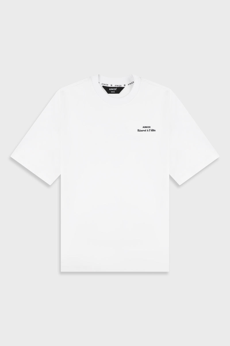 Mercerized 727 White T-Shirt