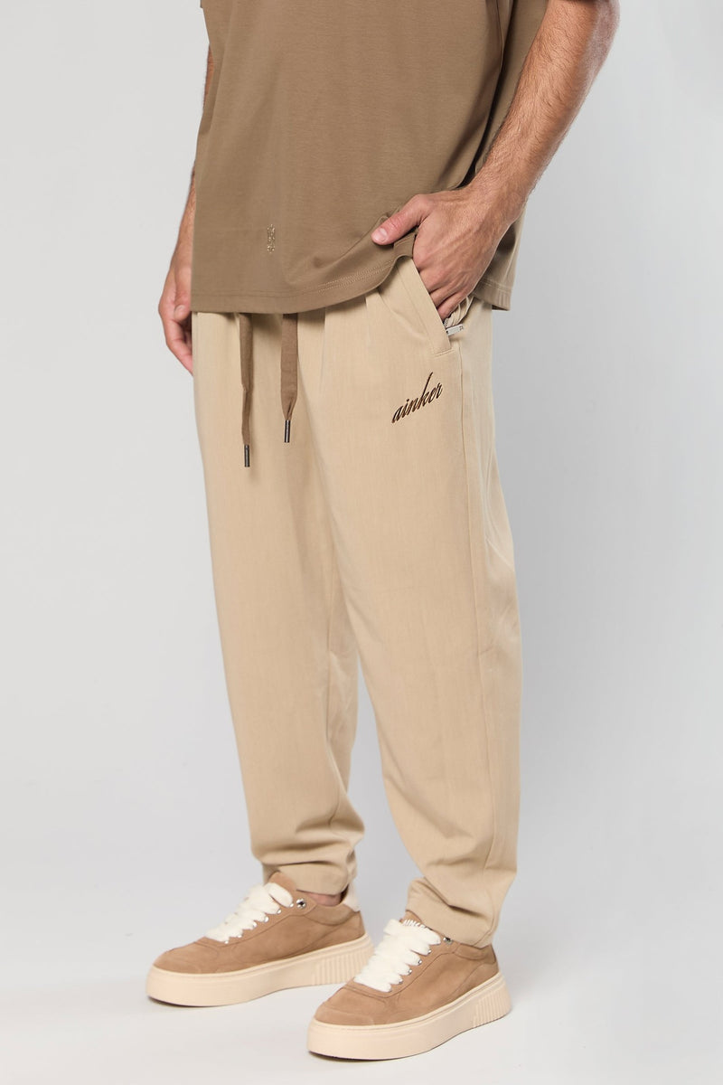 Ainker Cotton Mocha Chino מכנס כותנה צבע מוקה