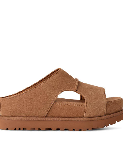 UGG Goldenstar Hi Cutout Slide Chestnut כפכפי אגג גולדנסטאר לנשים