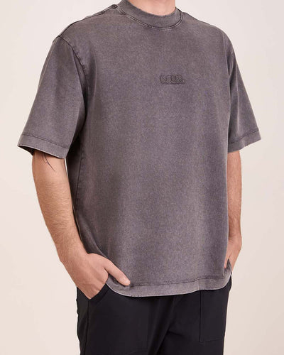 חולצת טי אוברסייז אפור כהה BALR