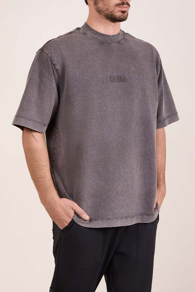 חולצת טי אוברסייז אפור כהה BALR