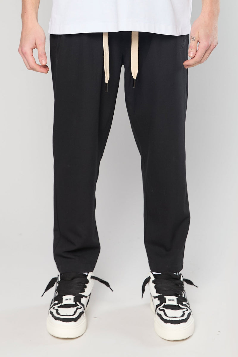 מכנס ספורט אלגנט Cotton Black Chino Ainker